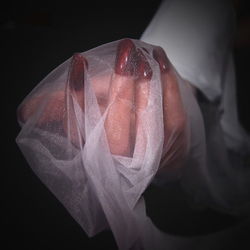 Born Smooth Black Silk Stockings Toe Transparent Seamless Ultra-thin Sexy Cored Silk Open-end Pantyhose